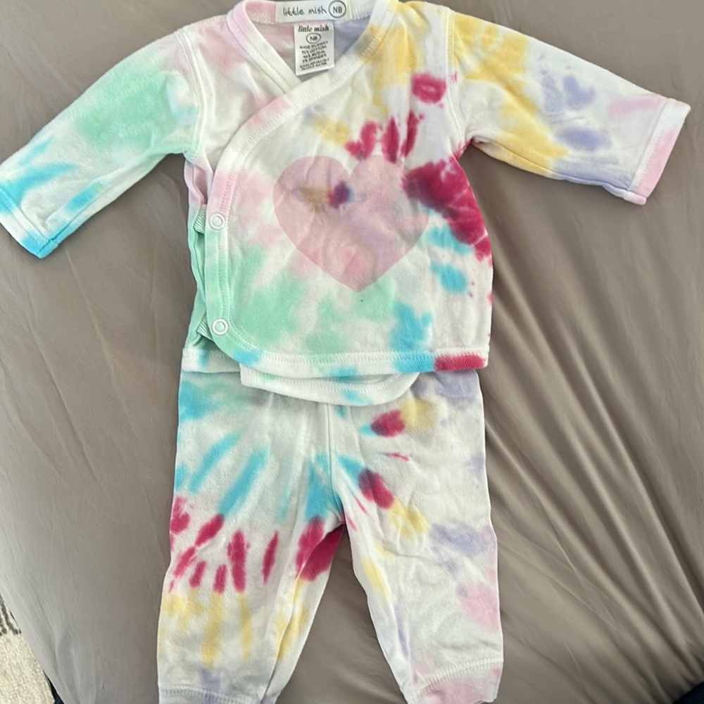 Take-home baby in tie dye!
